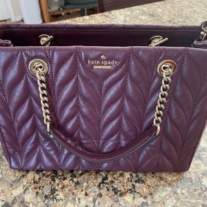 Kate Spade Medium Crossbody Handbag with Gold Chain Handles.